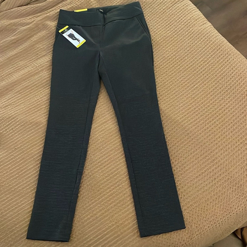 Dalia Midrise Tummy Control narrow dark gray pants (new with tags)